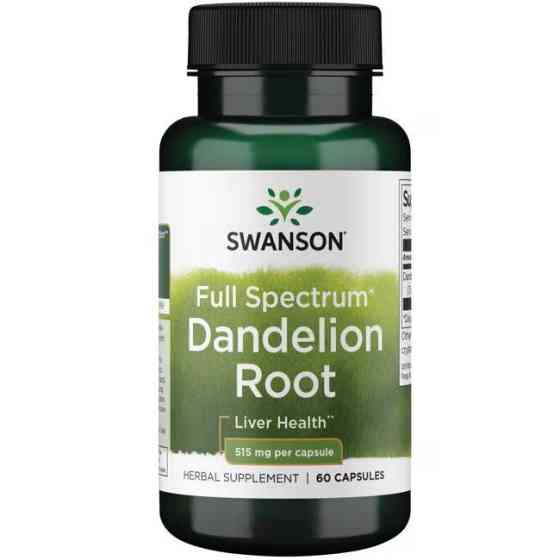 Корінь кульбаби Swanson Full Spectrum Dandelion Root 515 mg 60 Caps Луцьк