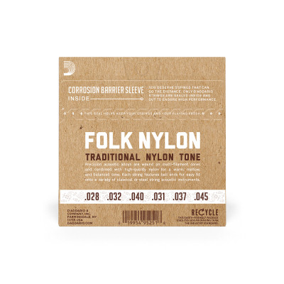 Струни для гітари D'Addario Folk Nylon 80/20 Bronze Ball End Clear Treble (EJ33) Вінниця - фото 3