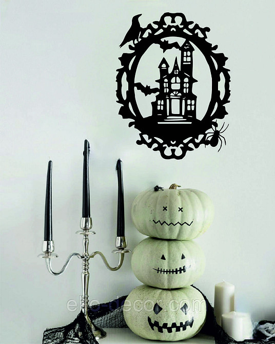 Декоративне настінне Панно «Замок», Декор на стіну 110*86 см, Чорний Київ - фото 8