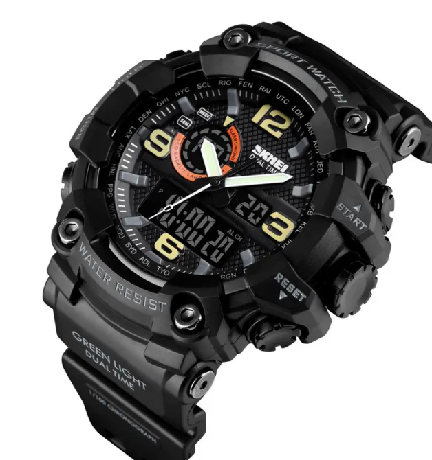 Мужские наручные часы Skmei 1520 Черный Киев - изображение 9