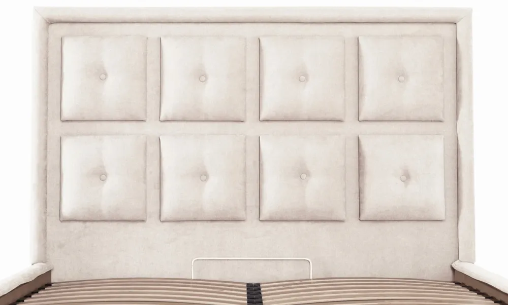 Ліжко Двоспальне Windsor Comfort 160 х 190 см Місті Milk З підйомним механізмом та нішою для білизни Бежевий Київ - фото 6