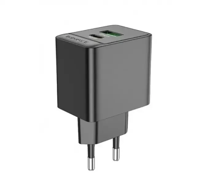 Зарядний пристрій 220В 20Вт QC3.0 Borofone Erudite BAS14A 20вт,Роз'єм: USB,Підтримка Quick Charge 3. Київ - фото 3
