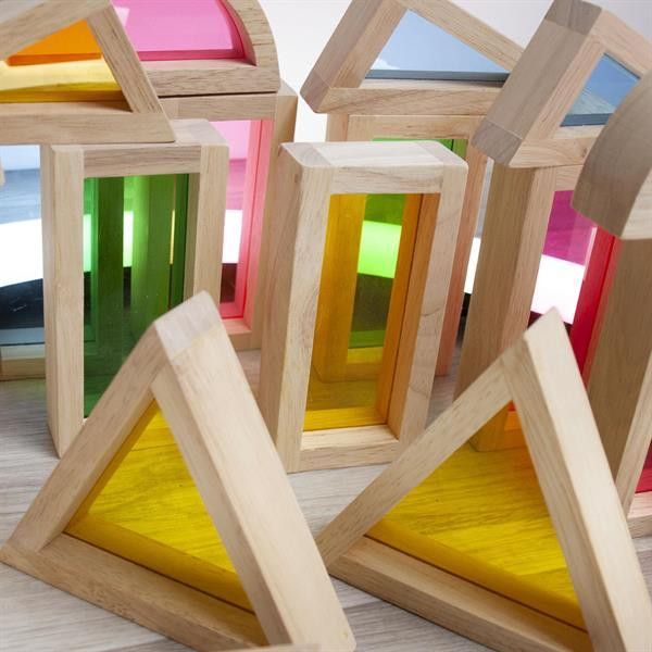 Кубики Guidecraft Block Play Велика веселка, 14 см, 30 шт. (G3016) Харьков - изображение 7