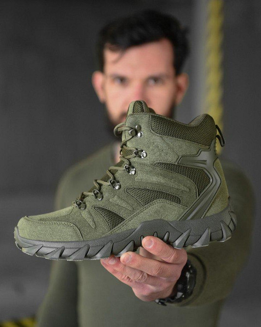 Демісезонні тактичні туфлі Lexer олива ВТ4004 Одеса - фото 7