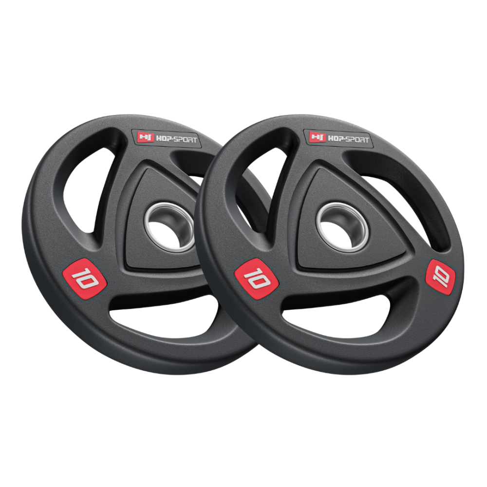 Набір дисків олімпійських Hop-Sport 2 х 10кг Киев - изображение 4
