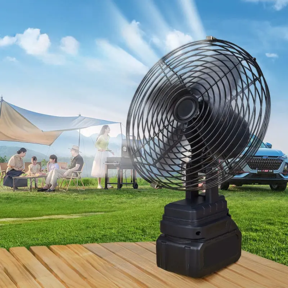 Вентилятор бездротовий VAP-8-1 FK-VL-801 метал 8" (2 акумулятори) 21V Чорний Вінниця