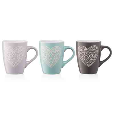 Чашка Ardesto Heart 330 мл Deep Grey (AR3467DGR) Вінниця