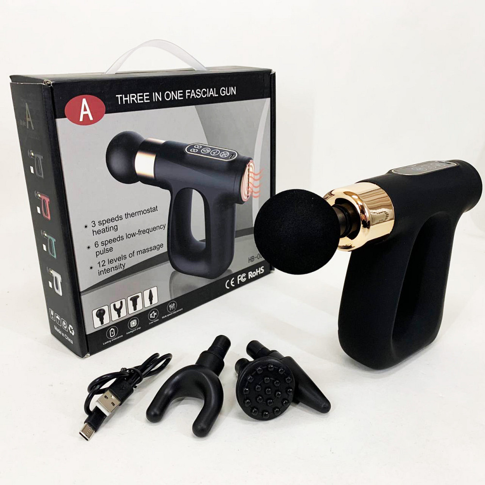 Портативний масажер для тіла, Ударний вібромасажер для тіла, Портативний перкусійний масажер ZK-82 Львів - фото 1