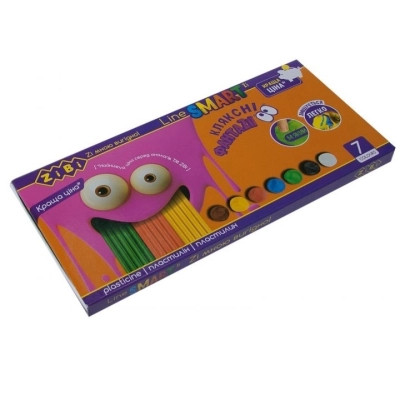 Пластилін ZiBi SMART Line 7 кольорів 140 г (ZB.6222) Вінниця - фото 1