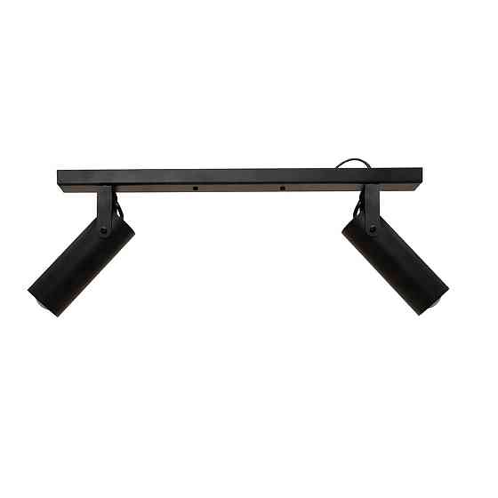 Светильник потолочный спот поворотный MSK Electric Focus под две лампы Е27 черный  NL 14050-2 BK Одесса