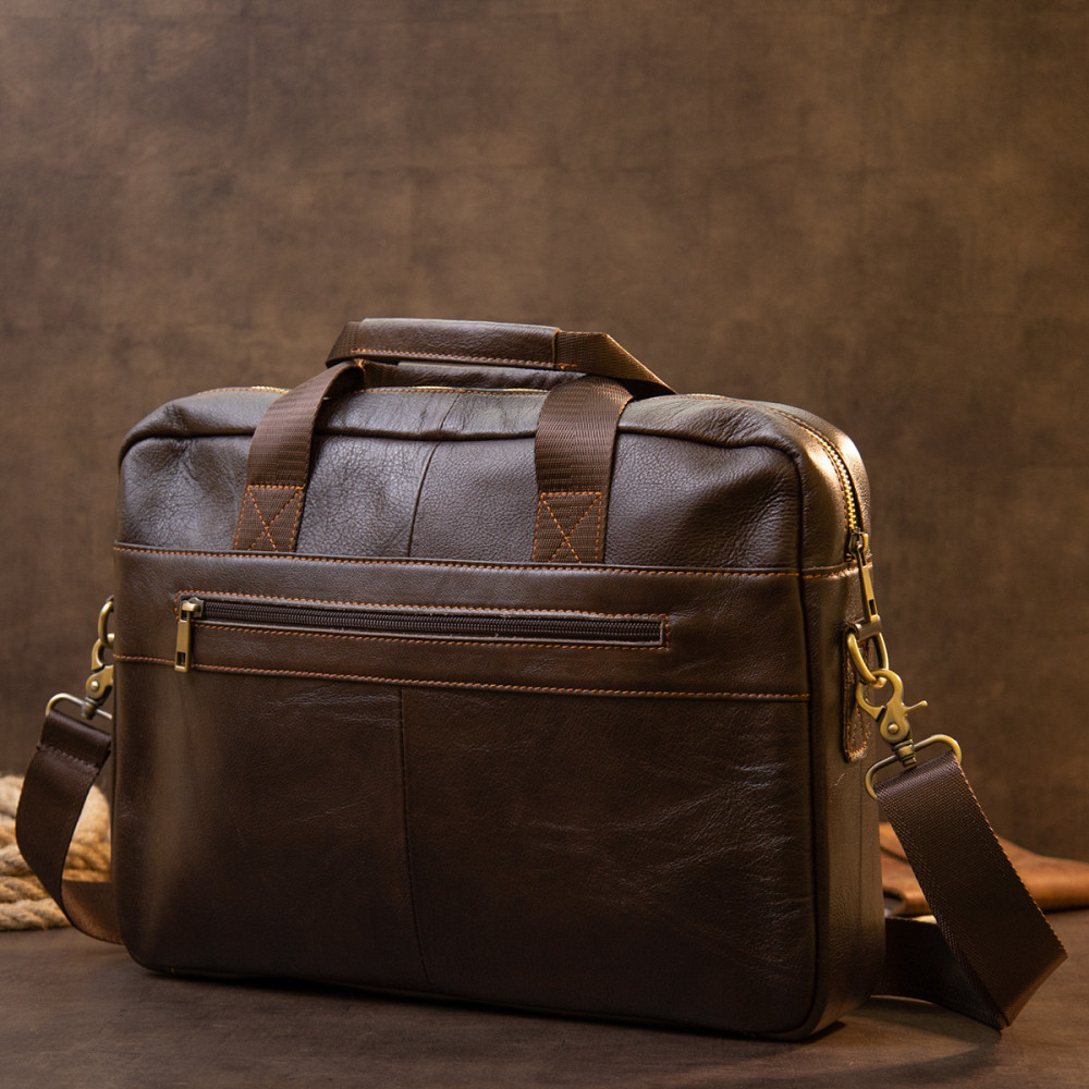 Сумка для ноутбука Коричнева (Vintage) Київ - фото 3