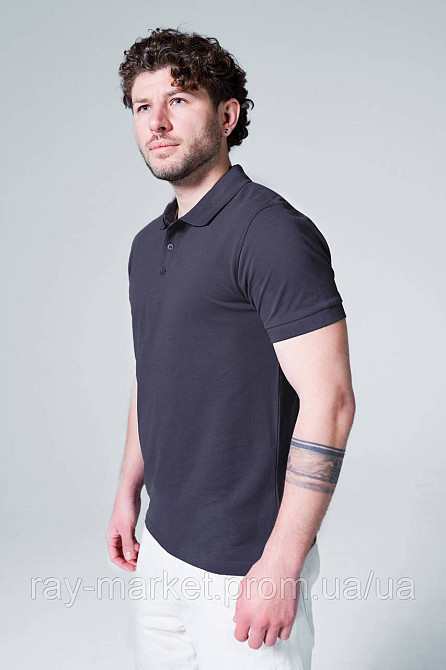 Поло класичне Stedman Lux Polo чоловіче графіт (ST9060-SLG) XXL Київ - фото 2