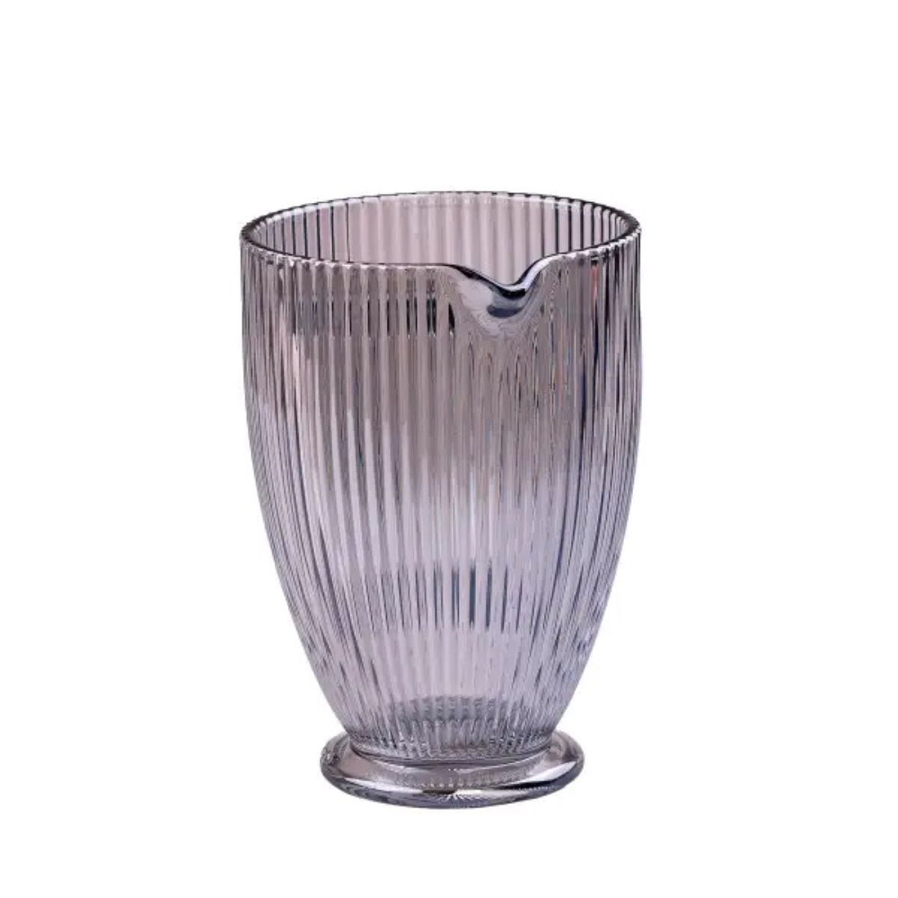 Глечик для напоїв ребристий 1,2 л з товстого скла блакитний HP7118BL Коломия - фото 2