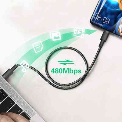 Дата кабель USB-C to USB-C 1.0m 100W braided black XO (NBQ199_С_Black) Винница