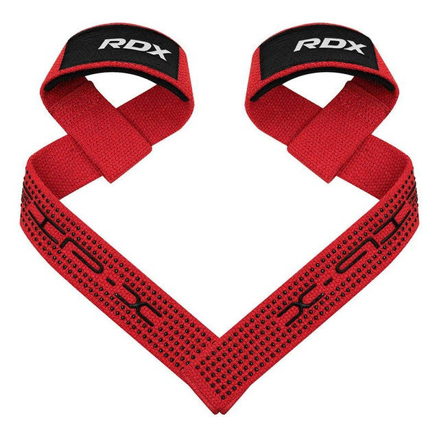 Лямки для тяги RDX S4 Gym Cotton Gel Straps Red Plus Кам'янське - фото 1