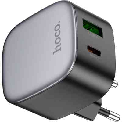 Зарядное устройство HOCO CS32A Rise 1xUSB-C PD20W + 1xUSB QC3.0 Black (6942007617451) Винница