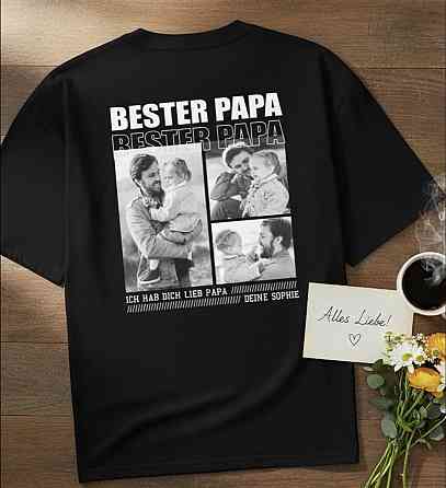 Футболка “Best Papa” з вашими фото (індивідуальний дизайн) Чернівці