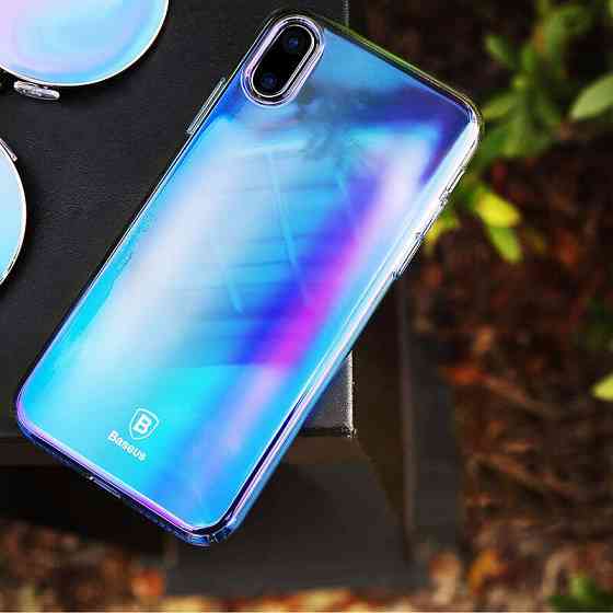Чохол Baseus для iPhone X/Xs Glaze blue (WIAPIPHX-GC03) Київ