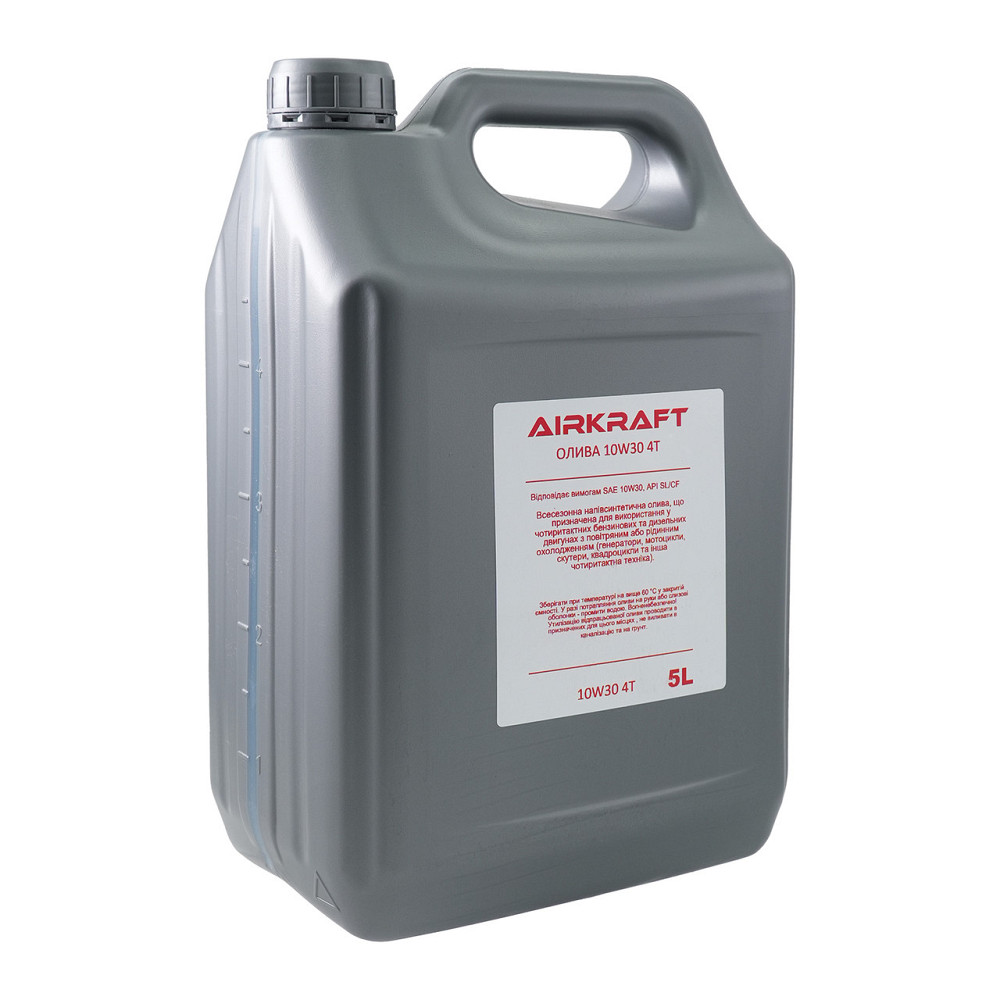 Масло для четырёхтактных двигателей 5л AIRKRAFT 10W30-4T Чернигов - изображение 1
