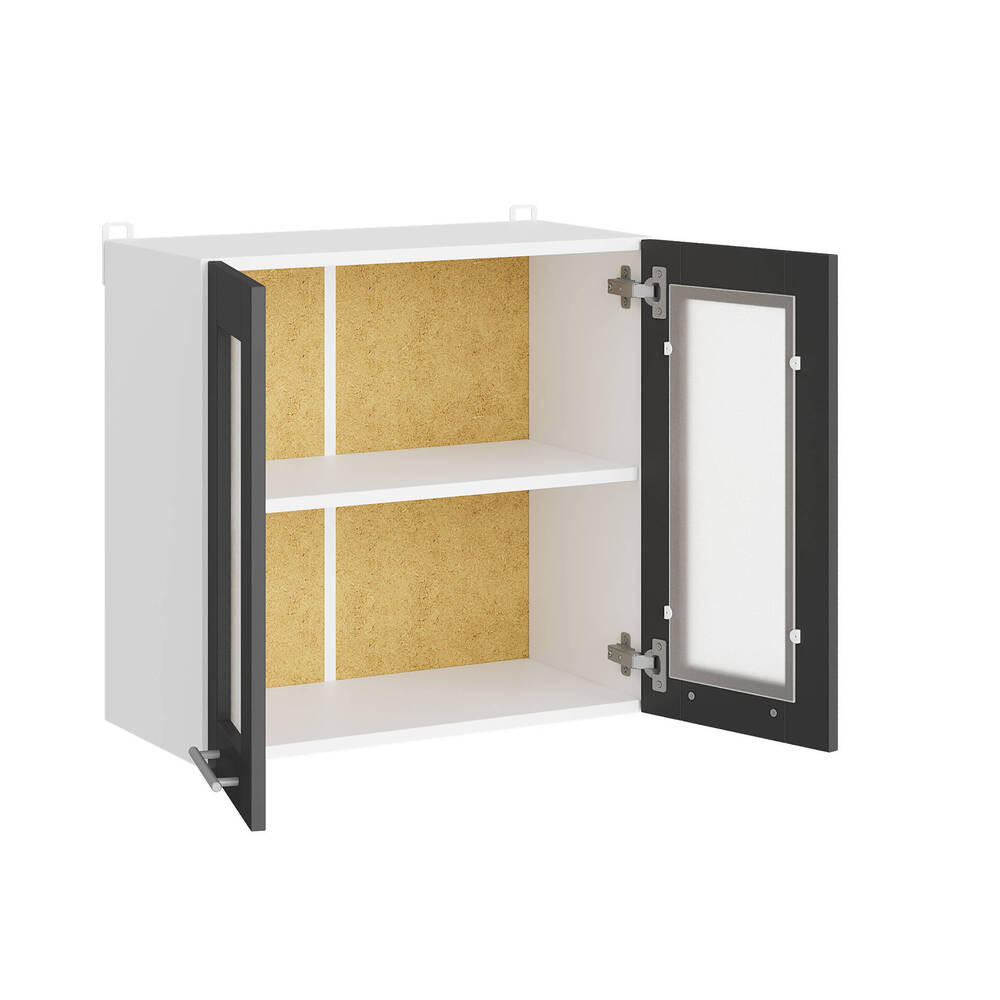 Кухонный модуль витрина Эверест Эко 600 дуб крафт белый/графит 60х30х58 см (DTM-071004) Львов - изображение 2