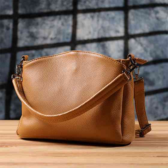 Сумка жіноча з натуральної шкіри Vintage 23008 Рудий Київ