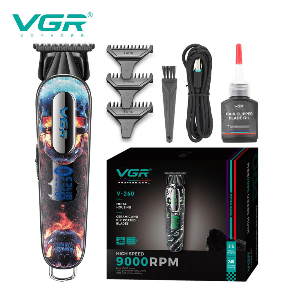 Професійна машинка для стрижки голови VGR, Акумуляторна машинка-тример для стрижки волосся PI-75 Івано-Франківськ - фото 5