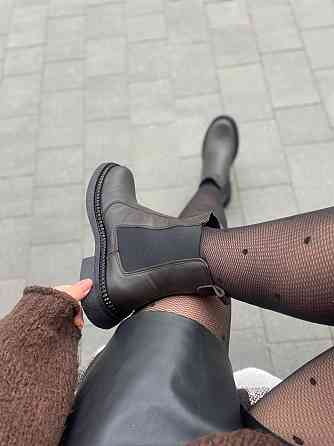 Edan Instruments Черевики жіночі EDAN коричневі шкіра натуральна зимові высота 15 см размер 38- Коломия