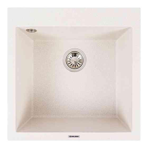 VALESO Гранітна мийка VALESO GALAX 5050 матова Біла в крапку Киев