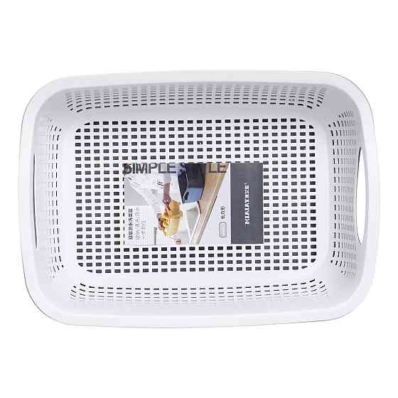 Кошик-друшлак 2 в 1 для миття овочів, фруктів і зелені 32×23×13 (см) Білий HP-45-5W Коломия