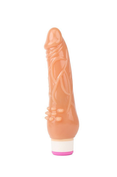 Вибратор реалистичный, рельефный Chisa Basic Luv Theory Beginner Rider, бежевый Sex Aura Киев - изображение 3