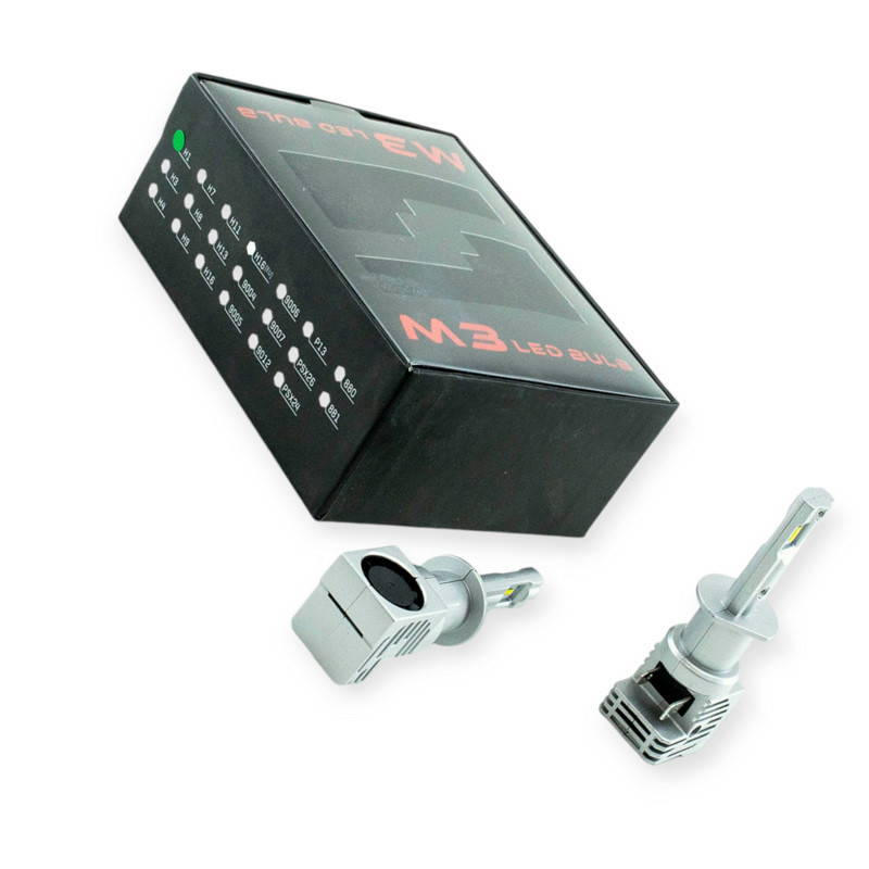 Автолампа H1 12V-24V M3 6500K 6500L 27W радіатор та вентилятор LED Мукачево - фото 1