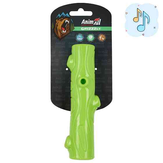 AnimAll GrizZzly АнимАлл Гризли Игрушка для собак хрустящая палочка,16х3.5х3.5 см, зеленая Киев