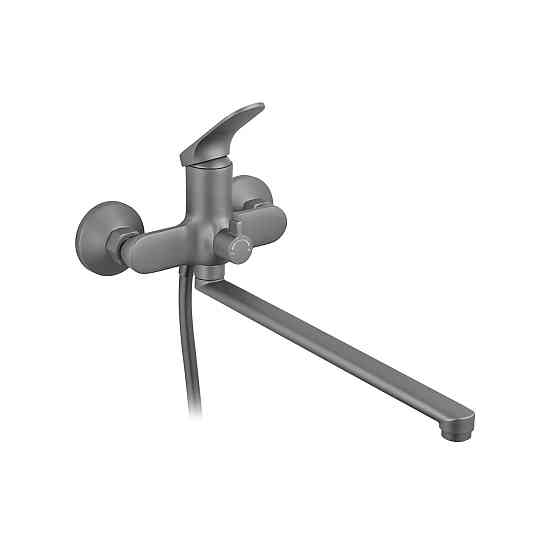 Смеситель для ванны с душевым гарнитуром Kroner KRM Linz - GRN070 серый Киев