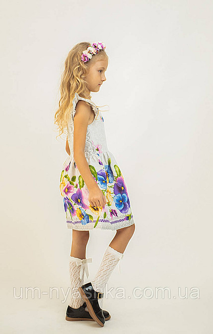 Дитяче українське плаття "Незабудки" 104-146 Кривий Ріг - фото 6