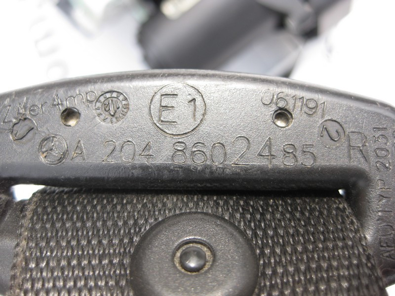 Mercedes-Benz  A2048602485 9C94 Ремінь безпеки передній правий чорний W204 X204 Одеса - фото 3
