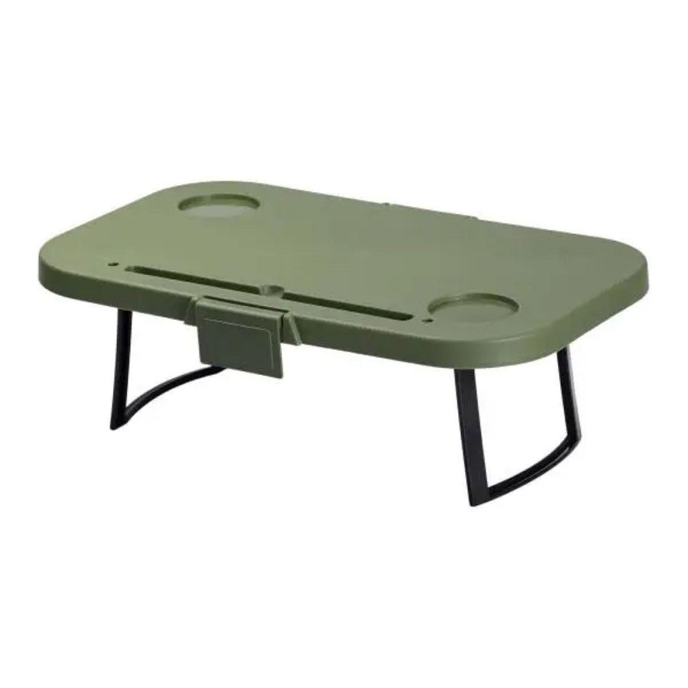 Складний кошик для пікніка з кришкою-столиком 44.8х26х14 см Зелений SJ-0120GR Київ - фото 5