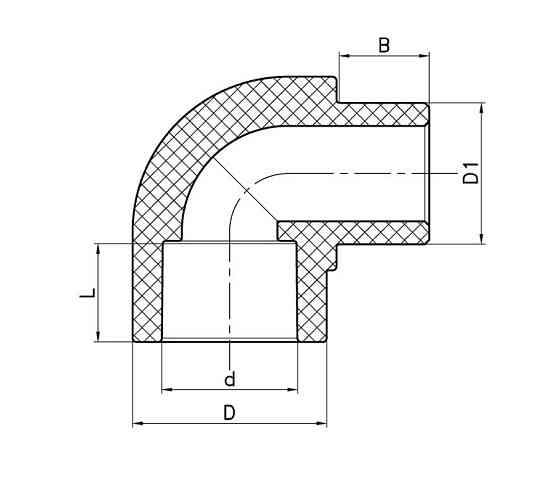 Кут Koer K0266.PRO 25 PPR 90 ВН (KP2910) Киев