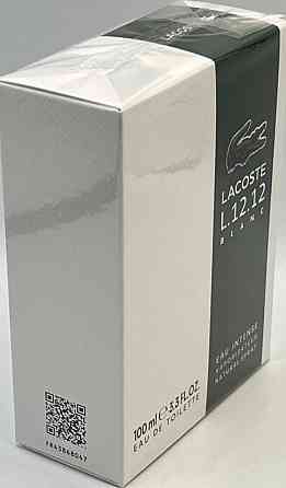 Парфюмерия: Lacoste L12.12 Blanc EAU Intense edt 100ml. Оригинал ! Киев