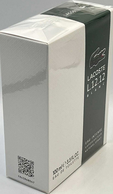 Парфюмерия: Lacoste L12.12 Blanc EAU Intense edt 100ml. Оригинал ! Киев - изображение 5