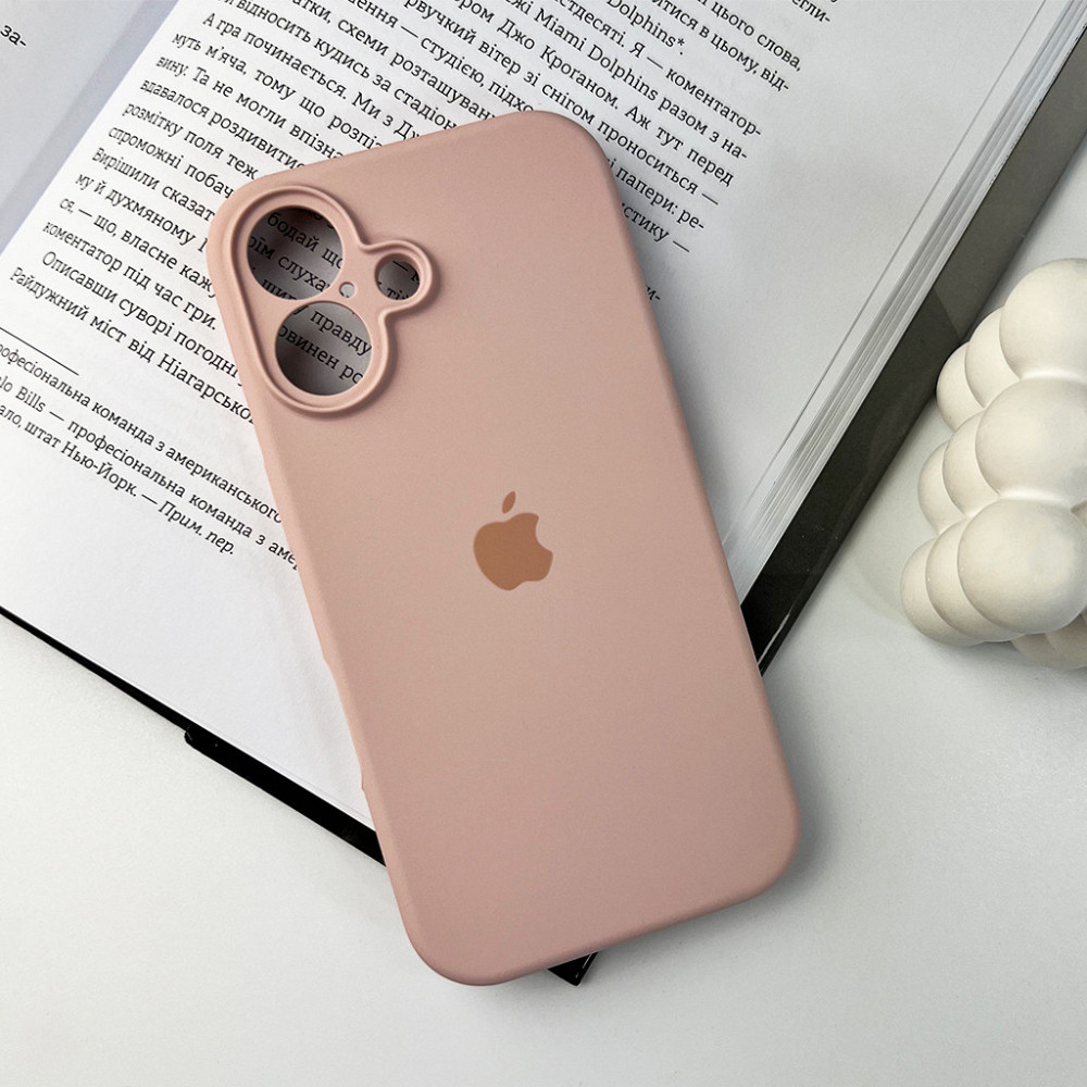 Чохол для смартфона Silicone Full Case AA Camera Protect for Apple iPhone 16 15,Pink Sand Київ - фото 6