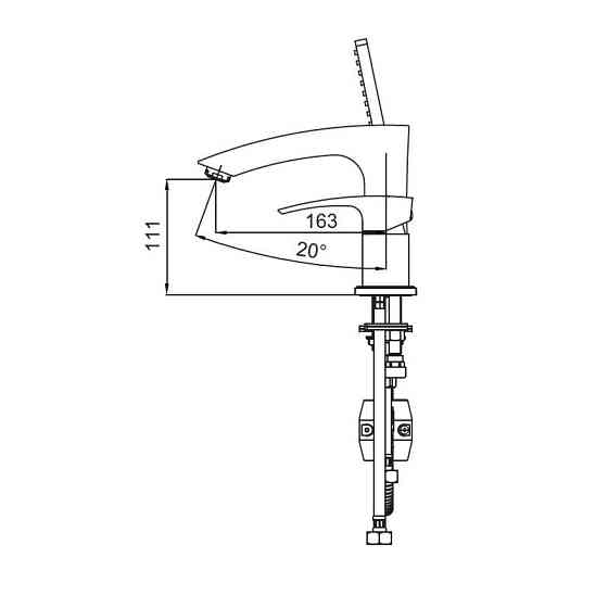 Змішувач на борт ванни Koer KB-43007-05 на 3 отвори    ( KR3453 ) 25817 Харьков