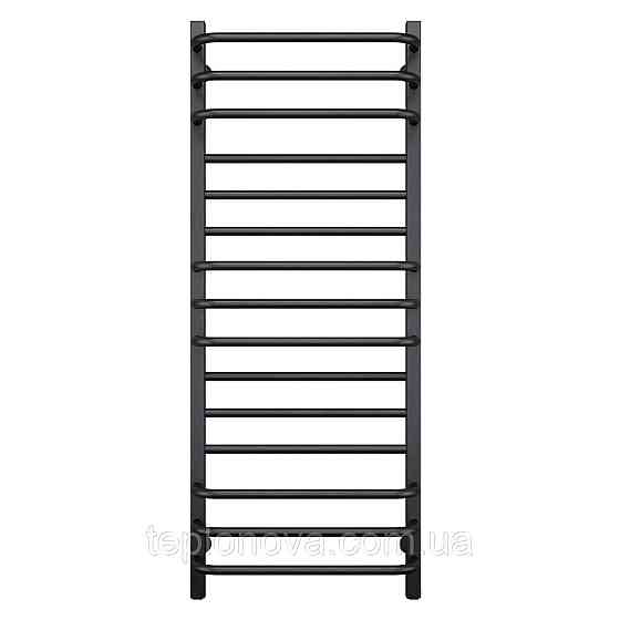 Полотенцесушитель водяной нержавеющий Грандис 500х1200, чёрный муар Черновцы
