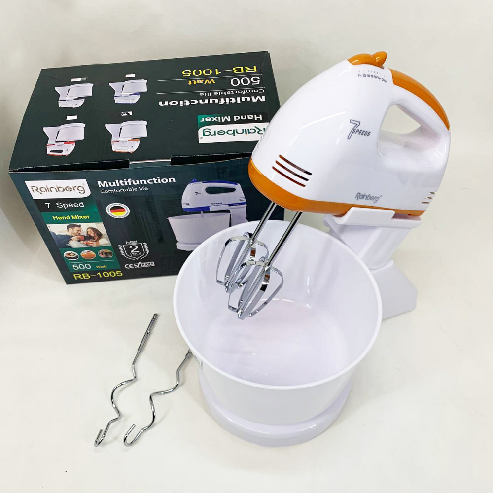 Миксер кухонный стационарный, Бытовой миксер с насадками для теста на пироги VR-61 Львов - изображение 7