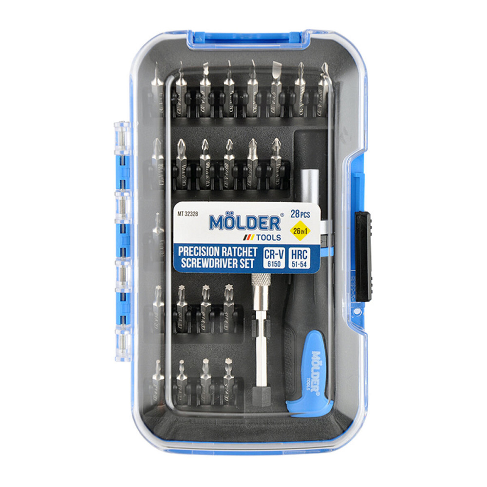 Викрутка Molder реверсивна з комплектом насадок для точних робіт 26в1 Киев - изображение 1