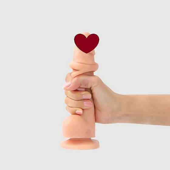 Реалістичний фалоімітатор Strap-On-Me Sliding Skin Realistic Dildo Vanille XXL, ефект рухливої шкіри Sex Aura Київ