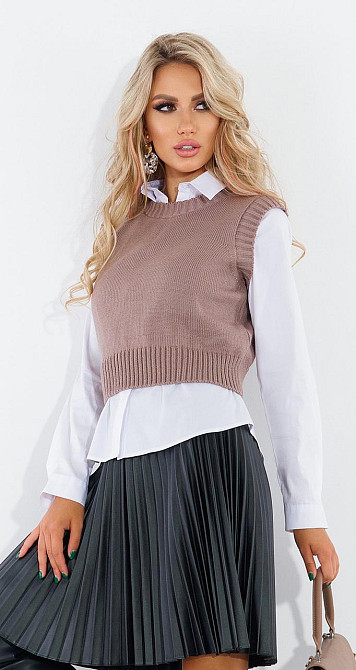 Вязаная жилетка (46-48) Киев - изображение 1