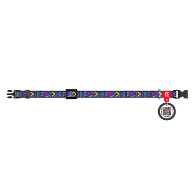 Ошейник для животных WAUDOG Nylon с QR паспортом "Инди" пластиковый фастекс XXL (284-0016) Винница - изображение 2