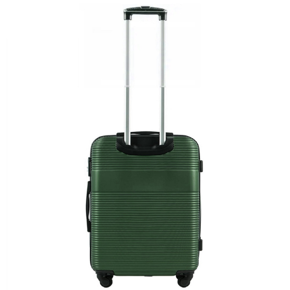 Валіза пластикова WINGS 5398 мала 55 см темно-зелена Київ - фото 3