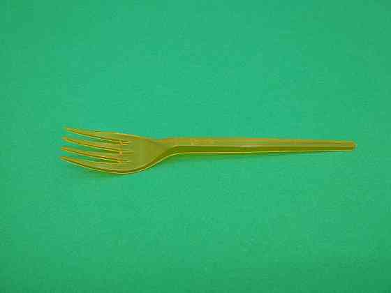 Вилки пластикові 100 шт Помаранчеві Юніта Харків