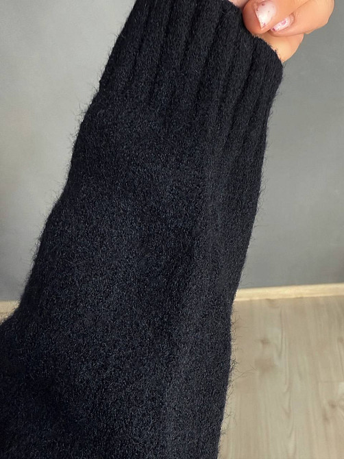 Светр жіночий A-N 1780 з коміром на блискавці оверсайз one size, чорний, one size Київ - фото 17